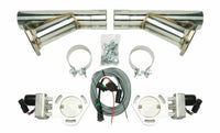 Pypes Performance exhaust Exhaust Cutout Kit Dual w/YPipe 2.5in Pair HVE10K