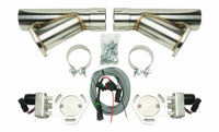 Pypes Performance exhaust Dual Electric Exhaust Cutout 3in w/Y-Pipes HVE10K3