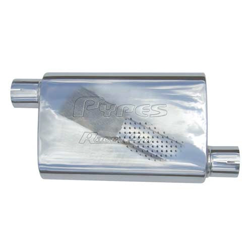Pypes Performance exhaust Race Muffler 2.5in Offset/Offset Each MVR10