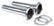 Pypes Performance exhaust Collector Reducers Pair 3.5in to 2.5in Stainless PVR19S