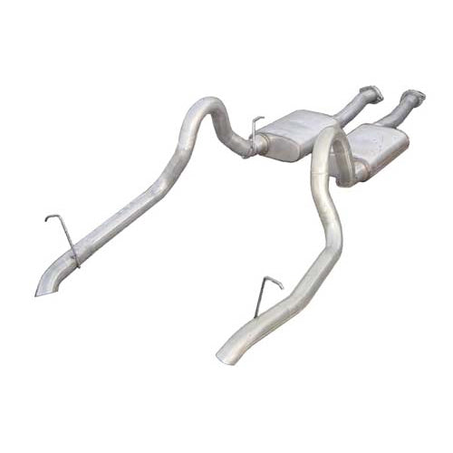 Pypes Violator Cat-Back Exhaust System 2.5" | 1987-1993 Ford Mustang GT 5.0L | SFM10V