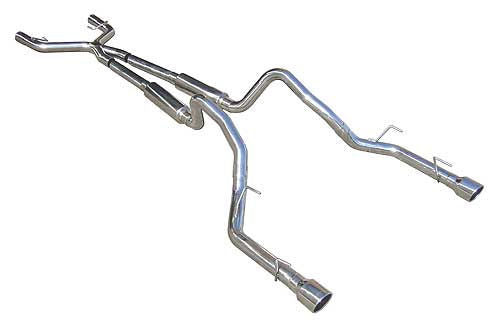 Pypes Cat-Back Exhaust System 2.5 in Mid Muffler | 2005-2010 Ford Mustang V6 | SFM69