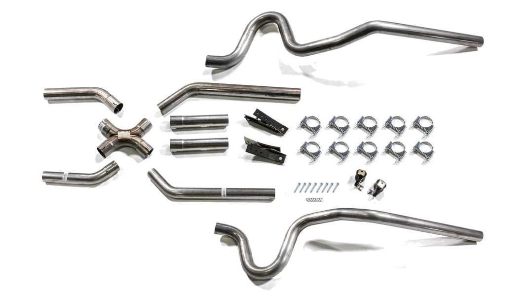 Pypes No-Muffler Header-Back Exhaust System | 1964-72 GM A-Body 2.5 in | SGA10