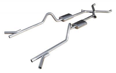 Pypes Race Pro Crossmember-Back Exhaust System 2.5 in X-Pipe | 1955-1957 Chevrolet Full-Size | SGC11R