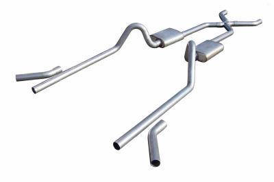 Pypes Street Pro Crossmember-Back Exhaust System 2.5 in X-Pipe | 1955-1957 Chevrolet Full-Size | SGC19S