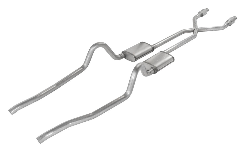 Pypes Performance exhaust 75-76 Mopar A-Body 2.5in Crossmember Back Exhaust SMA910SE