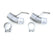 Pypes Performance exhaust Tailpipe Splitter Adaptr 2.5in Pair TGF20E