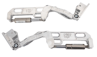 CVF Racing Polished or C3 Ceramic Clear Coat billet hood hinges for 1981 to 1987 Chevrolet C/K 10, 20 and 30 trucks, part HOOD-HINGE-KIT-87C10-SS