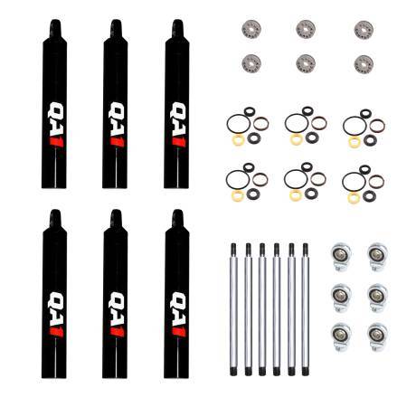 QA1 Shock Small Body Steel Dry Kit 6 PACK 7Q6-DRY-6PK