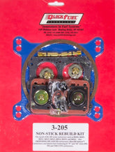 Quick Fuel Technology Non-Stick Rebuild Kit; 4150 H.P./D.P. (830, 950, & 1050 CFM) 3-205QFT