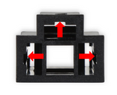 Unterminated female electrical connector 3 pin H4 or 9003 Female Headlight Connector Pins not included RetroBright