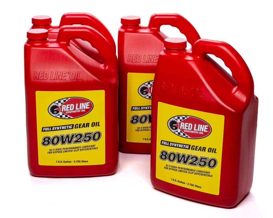 Red Line Oil 80w250 Gear Oil Gl-5 Case 4 x 1 gallon 58605