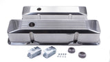 Racing Power Company SBC Alum Recessed Tall V/C Milled Polished R6154