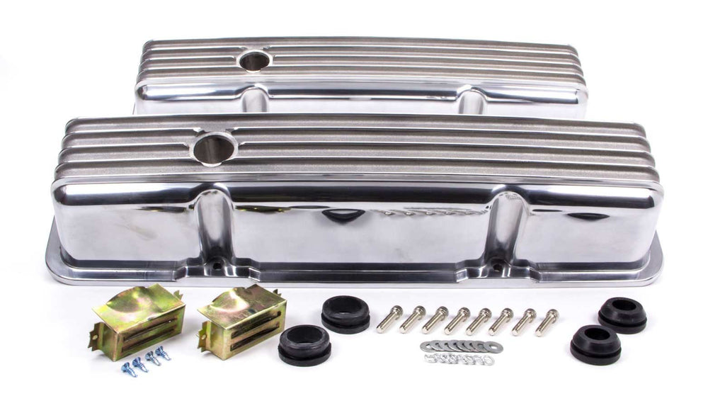 Racing Power Company SBC Alum Finned Tall V/C Polished R6181