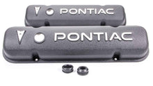 Load image into Gallery viewer, Racing Power Company Pontiac Alum V/C Black w/Pontiac Logo R6520