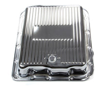 Load image into Gallery viewer, Racing Power Company GM 700R4/4L60E Trans Pan Chrome Steel Finned R7599