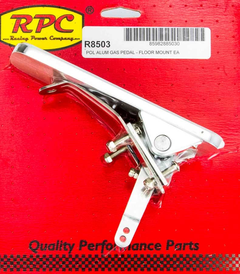 Racing Power Company Gas Pedal Polished Alum R8503