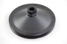 Load image into Gallery viewer, Racing Power Company 283/327 GM SB Power Stee ring Pulley Black R8946B