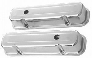 Racing Power Company 59-79 Pontiac 326-455 Valve Covers Tall Chrome R9300