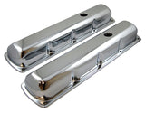 Racing Power Company Chrome Steel Oldsmobile Tall Valve Cover Pair R9395