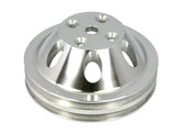 Racing Power Company Pol Alum SBC Double Gro ove Pulley R9483POL