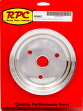 Racing Power Company Chrome Steel Crankshaft Pulley SBC Short Wp 6.8 R9602