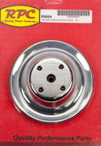 Racing Power Company Chrome Steel Water Pump Pulley Long SBC 6.3 Dia R9604