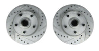 Right Stuff Detailing Front Rotor  Drilled & S lotted  Zinc Washed  Pr. BR02ZDC