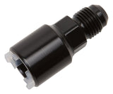 Russell Push-On EFI Fitting #6 to 3/8in Hard Tube Black 640853