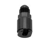 Russell EFI Fuel Fitting 6an Male to 1/4 Female Black 641303