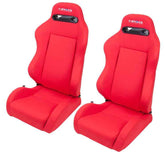 Seat Type-R  Reclinable Red Cloth w/Red Stich RSC-210L/R