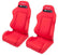 Seat Type-R  Reclinable Red Cloth w/Red Stich RSC-210L/R