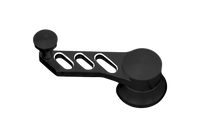 CVF Racing Black Diamond Slotted Design billet quarter window crank handles, universal fit, BD-QWC-1-KIT