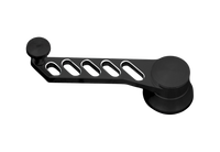 CVF Racing Black Diamond Slotted Design billet window crank handles, universal fit, BD-WC-1-KIT