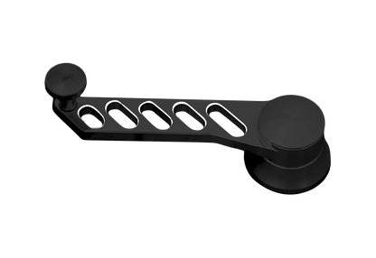 CVF Racing Black Diamond Slotted Design billet window crank handles, universal fit, BD-WC-1-KIT