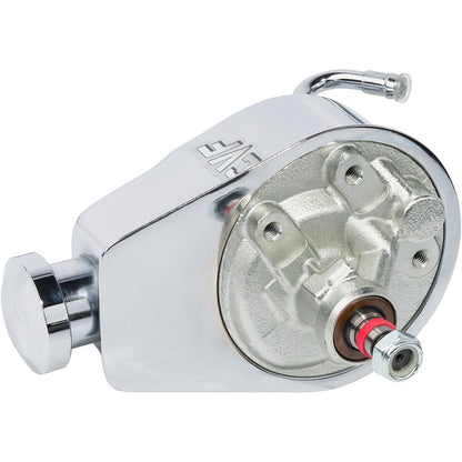 CVF Racing triple plated chrome Saginaw power steering pump with 5/8 in. keyway shaft, SAGINAW-PUMP-KEY