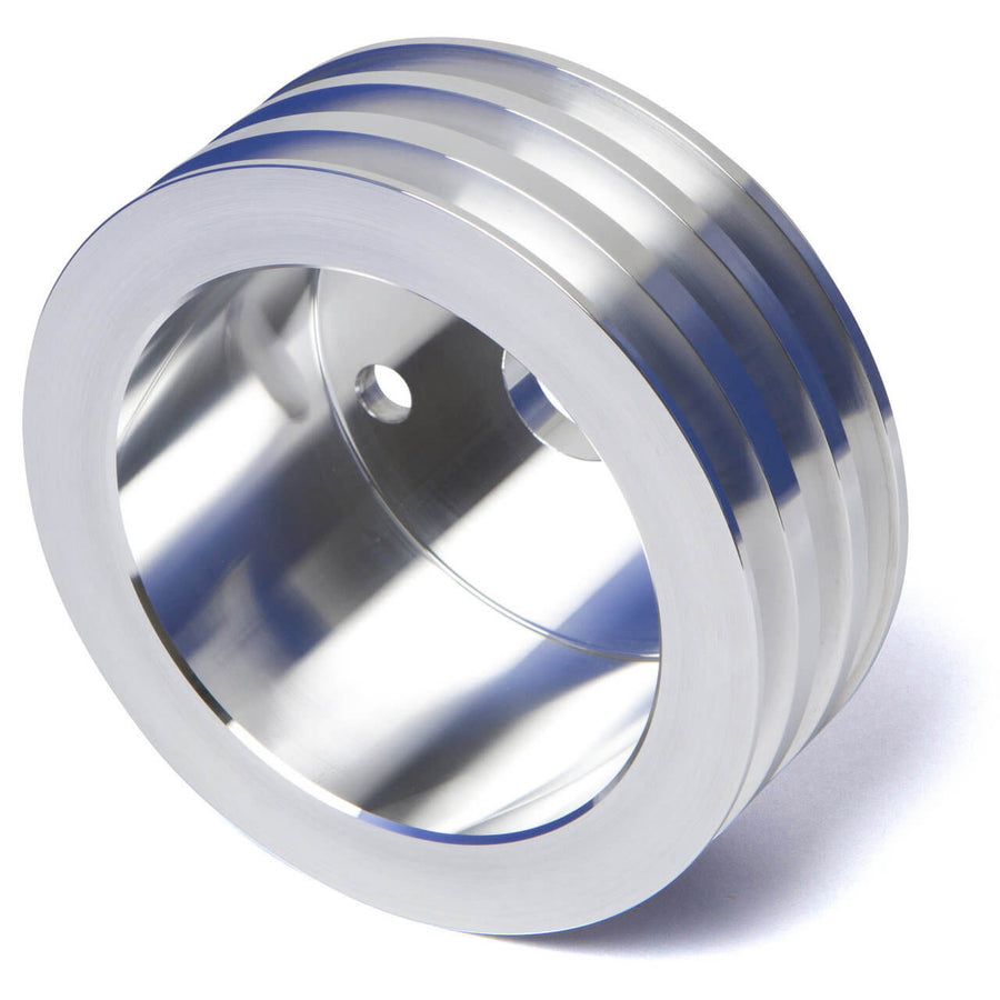 CVF Racing SBCL3CR Billet Crankshaft Pulley, Polished