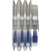 CVF Racing SBCL3CR Billet Crankshaft Pulley, Polished