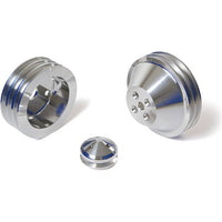 CVF Racing SBCS23KIT Billet V-Belt Pulley Kit, Polished