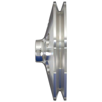 CVF Racing Polished billet V-belt power steering pulley for Ford power steering pump, SBF1PS