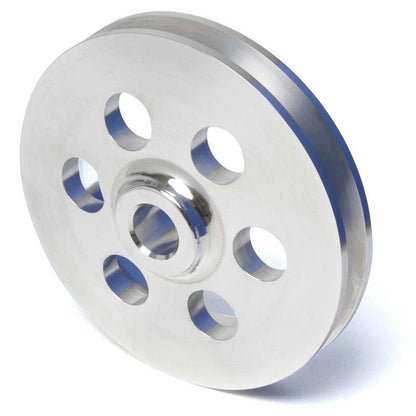 CVF Racing Polished billet V-belt power steering pulley for Ford 289/302 small block, SBF2PS