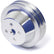 CVF Racing Polished 2-groove billet water pump pulley for Ford 289/302/351W small block, 3-bolt damper, SBFE2WP-HF