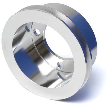 CVF Racing polished 1 groove crankshaft pulley for Ford 302, 351W, 351C, 351M and 400, SBFL1CR