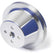 CVF Racing Polished 1-groove billet water pump pulley for Ford 289/302/351W small block, 4-bolt damper, SBFS1WP-HF