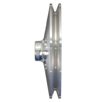 CVF Racing polished billet Chrysler small block 318 340 360 power steering pulley press fit, SCR1PS