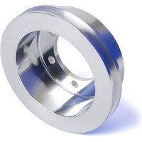 CVF Racing polished billet 1-groove V-belt crank pulley for Chrysler small block 273/318/340, SCRE1CR