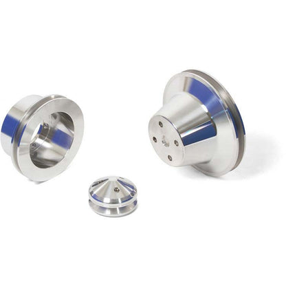 CVF Racing polished billet V-belt pulley kit for Chrysler small block 318/340/360, SCRL1KIT