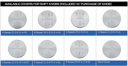 CVF Racing lightbulb style billet shift knob, universal fit, SK-3