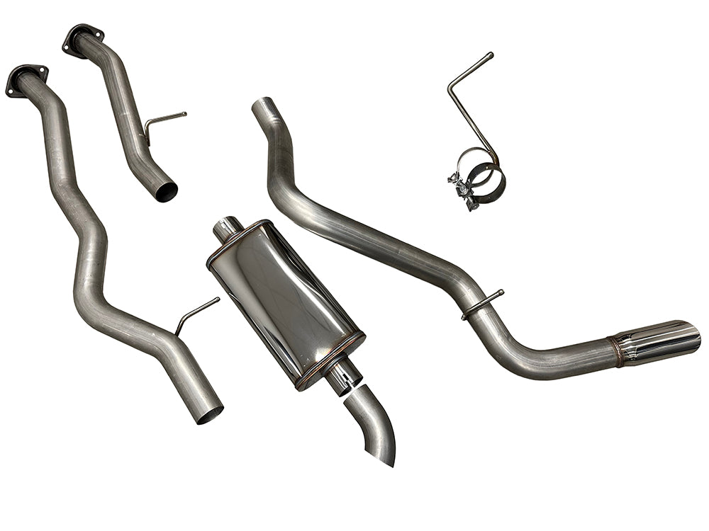 Speed Engineering 1999 to 2006 Silverado Sierra 3 inch single exhaust stainless performance muffler system