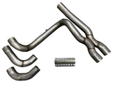 Speed Engineering 1999 to 2018 Silverado Sierra true dual X pipe exhaust system universal stainless 3 inch
